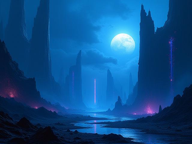 Digitale Illustration eines Science-Fiction-Themas